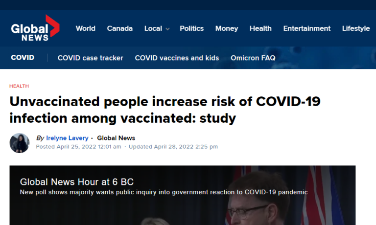 https://globalnews.ca/news/8783380/unvaccinated-vaccinated-covid-risk-canadian-study/